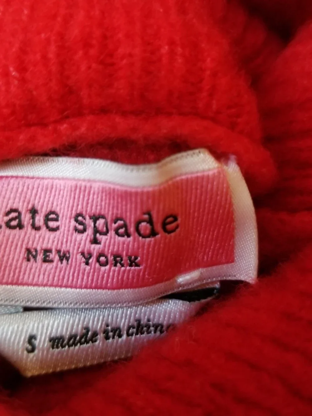 Kate Spade Wool Blend Turtleneck Sweater Small Bust 44-45